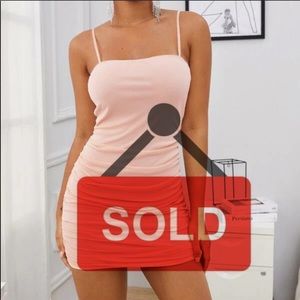 SHEIN | pink slip dress.